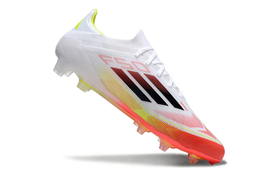 Adidas F50 Elite FG - White/Vibrant Orange/Bright Yellow