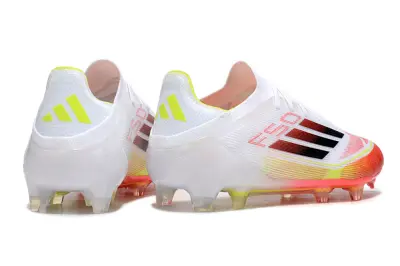 Adidas F50 Elite FG - White/Vibrant Orange/Bright Yellow