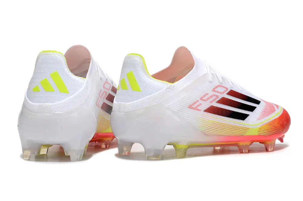 Adidas F50 Elite FG - White/Vibrant Orange/Bright Yellow