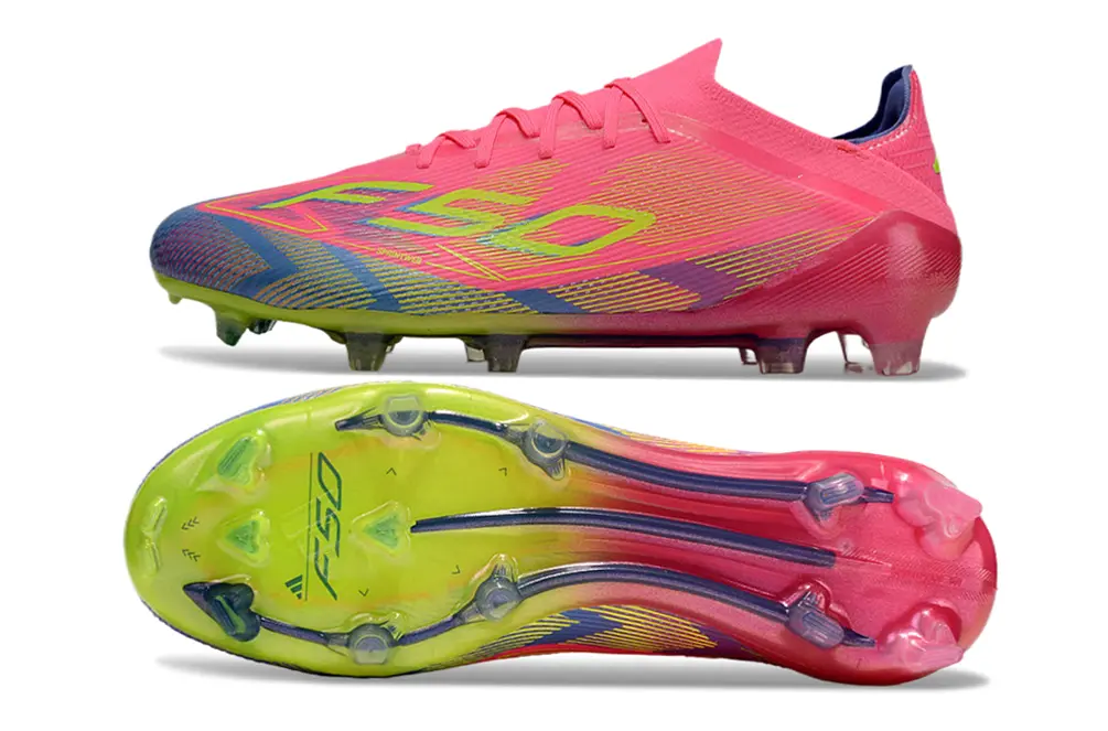 Adidas F50 Elite FG - Pink/Neon Yellow/Blue