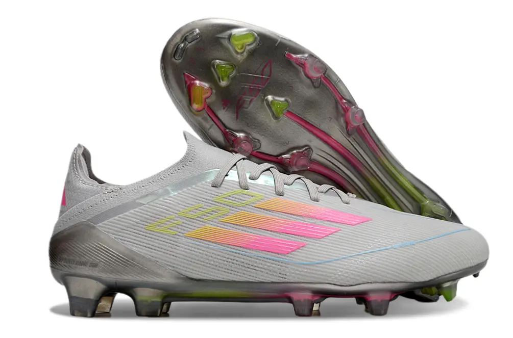 Adidas F50 Elite FG - Gray/Electric Pink/Luminous Yellow
