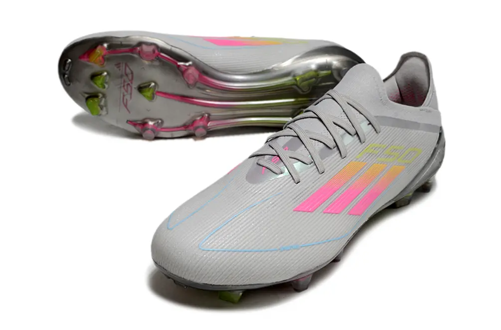 Adidas F50 Elite FG - Gray/Electric Pink/Luminous Yellow