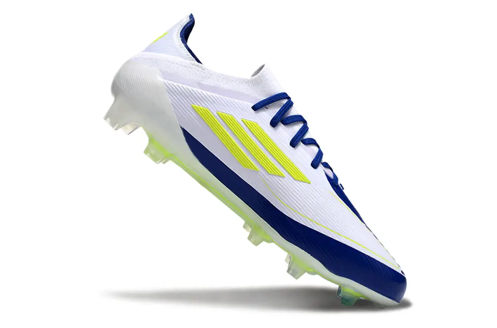 Messi x Adidas F50 Elite FG - White/Electric Blue/Lime Green