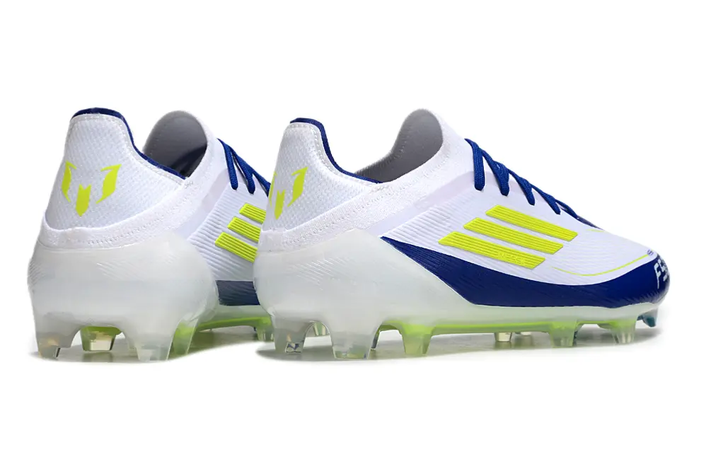Messi x Adidas F50 Elite FG - White/Electric Blue/Lime Green