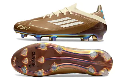 Bad Bunny x Messi x Adidas F50 Elite FG - Brown/Desert Tan/Sky Blue