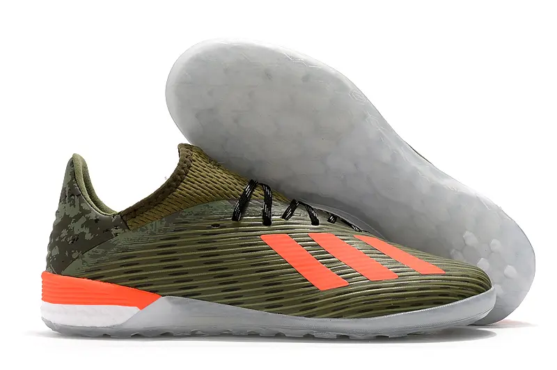 Adidas X 19.1 IC - Olive/Coral Orange/Black