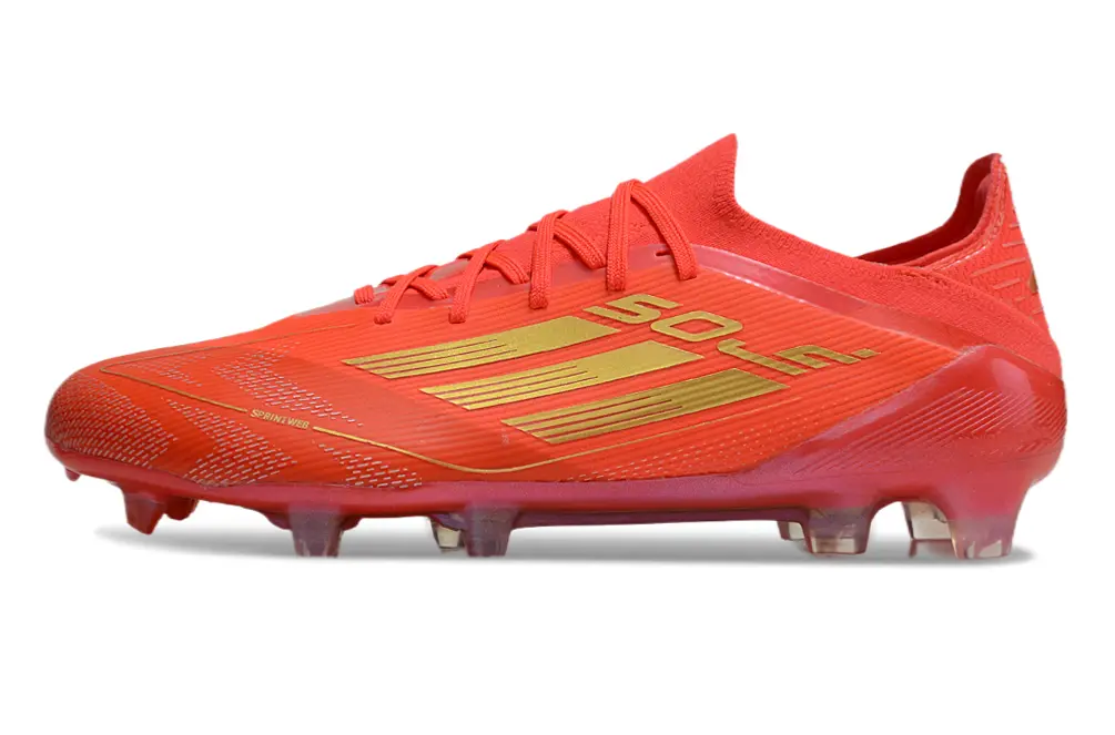 Adidas F50 Elite FG - Red/Fiery Red/Gold Accents