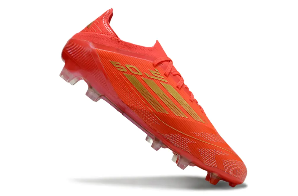 Adidas F50 Elite FG - Red/Fiery Red/Gold Accents