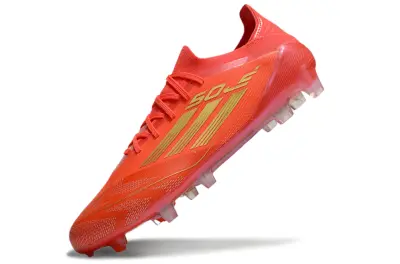 Adidas F50 Elite FG - Red/Fiery Red/Gold Accents
