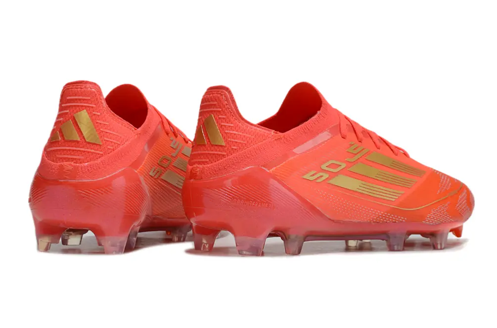 Adidas F50 Elite FG - Red/Fiery Red/Gold Accents