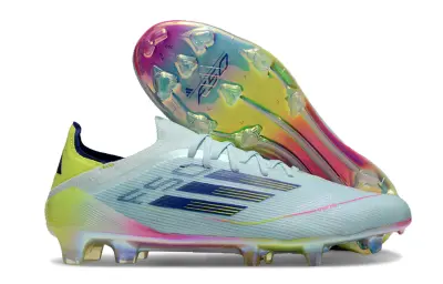 Adidas F50 Elite FG - Sky/Luminous Yellow/Rainbow Fade