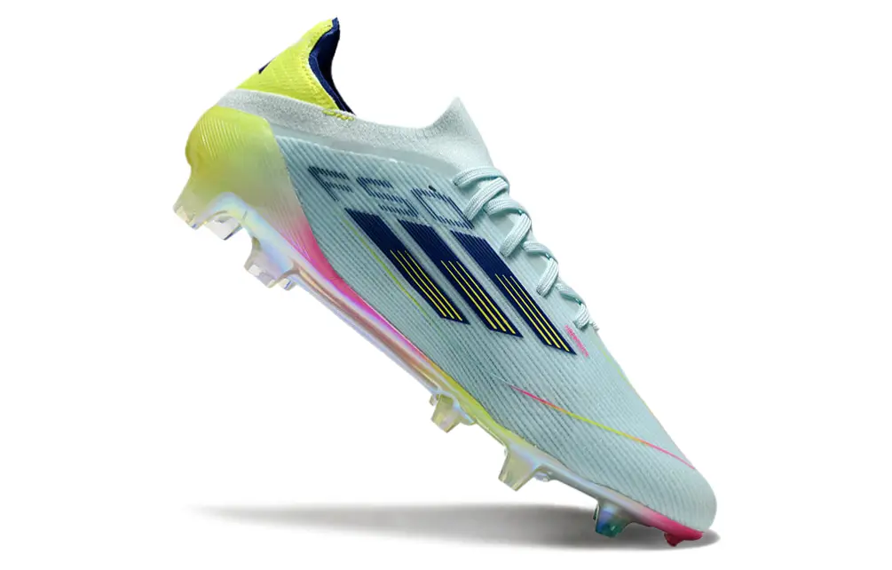 Adidas F50 Elite FG - Sky/Luminous Yellow/Rainbow Fade