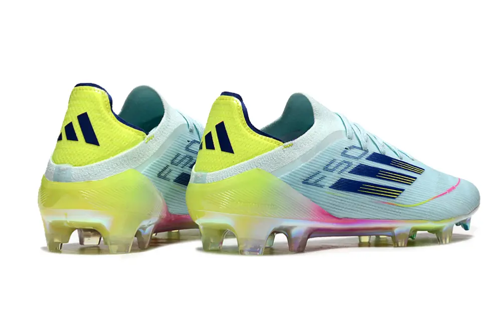 Adidas F50 Elite FG - Sky/Luminous Yellow/Rainbow Fade