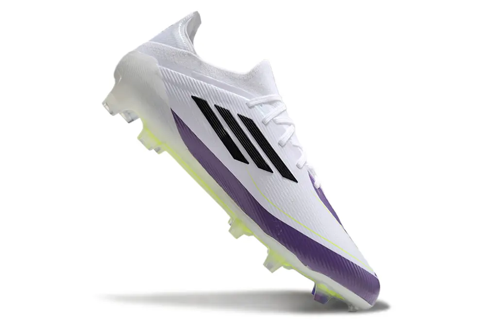 Messi x Adidas F50 Elite FG - White/Electric Purple/Neon Yellow