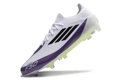 Messi x Adidas F50 Elite FG - White/Electric Purple/Neon Yellow