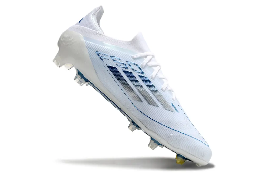 Adidas F50 Elite FG - White/Sky Blue/Metallic Silver