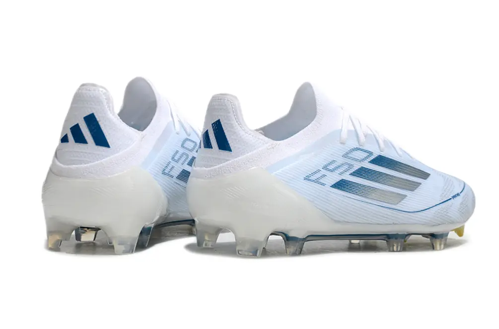 Adidas F50 Elite FG - White/Sky Blue/Metallic Silver