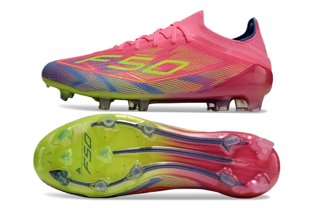 Adidas F50 Elite FG - Pink/Neon Yellow/Deep Blue