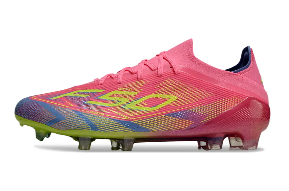 Adidas F50 Elite FG - Pink/Neon Yellow/Deep Blue