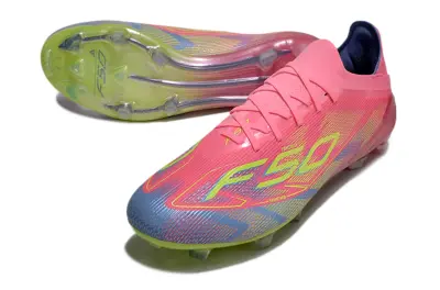 Adidas F50 Elite FG - Pink/Neon Yellow/Deep Blue