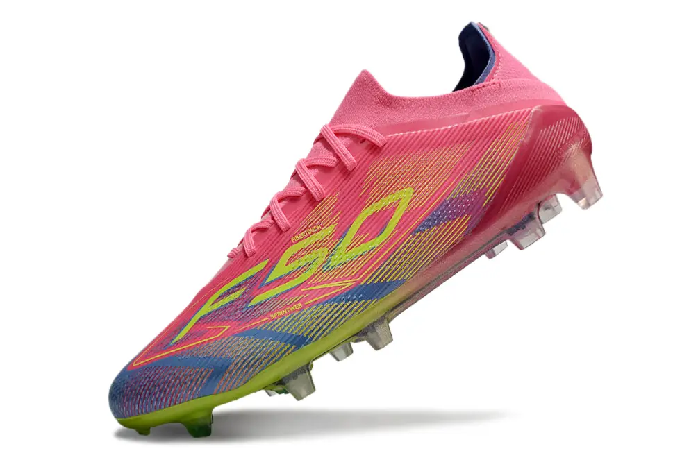 Adidas F50 Elite FG - Pink/Neon Yellow/Deep Blue