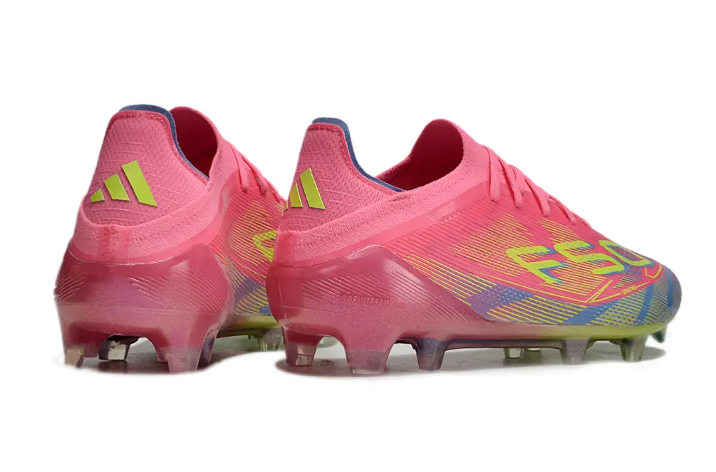 Adidas F50 Elite FG - Pink/Neon Yellow/Deep Blue