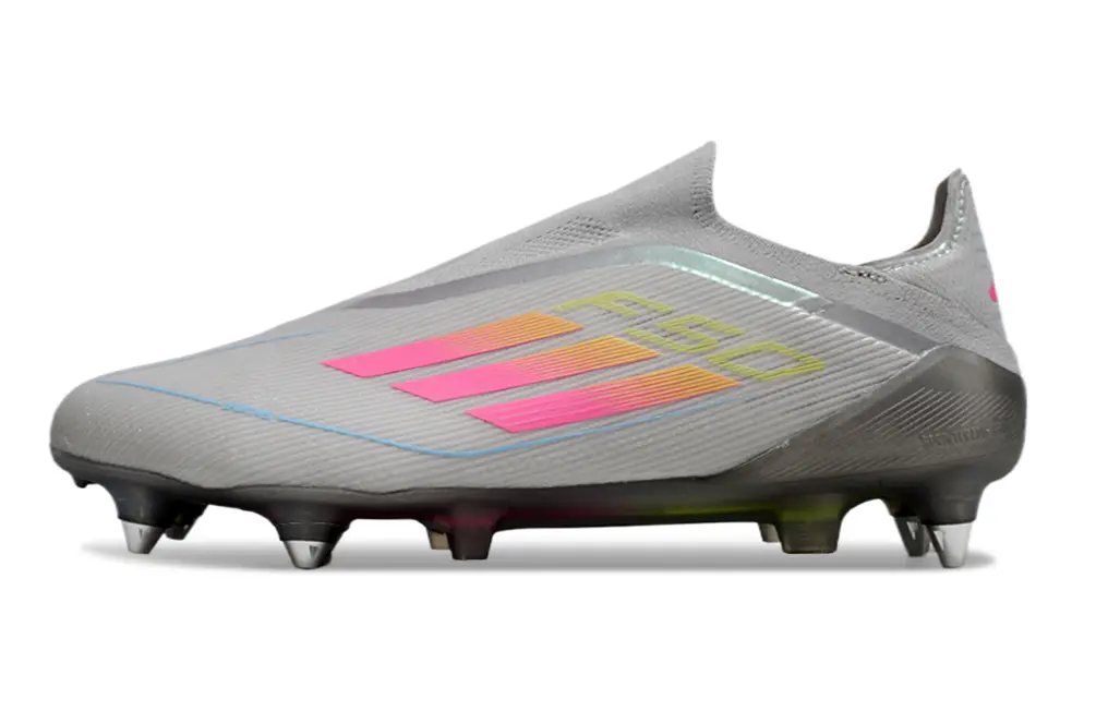 Adidas F50 Elite Laceless SG - Gray/Electric Pink/Neon Green