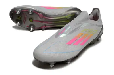 Adidas F50 Elite Laceless SG - Gray/Electric Pink/Neon Green