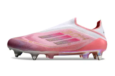 Lamine Yamal x Adidas F50 Elite Laceless 304 SG - Pink/Soft Blush/Rose Gold