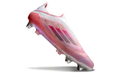 Lamine Yamal x Adidas F50 Elite Laceless 304 SG - Pink/Soft Blush/Rose Gold