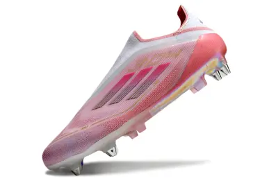 Lamine Yamal x Adidas F50 Elite Laceless 304 SG - Pink/Soft Blush/Rose Gold