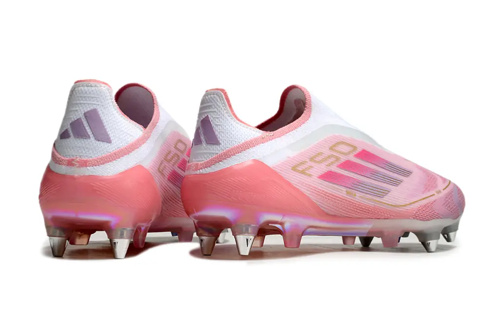 Lamine Yamal x Adidas F50 Elite Laceless 304 SG - Pink/Soft Blush/Rose Gold