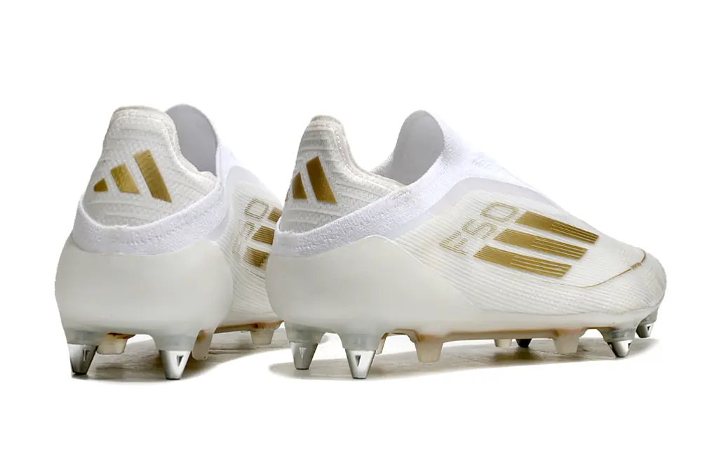 Adidas F50 Elite Laceless SG - White/Elegant Gold/Classic White