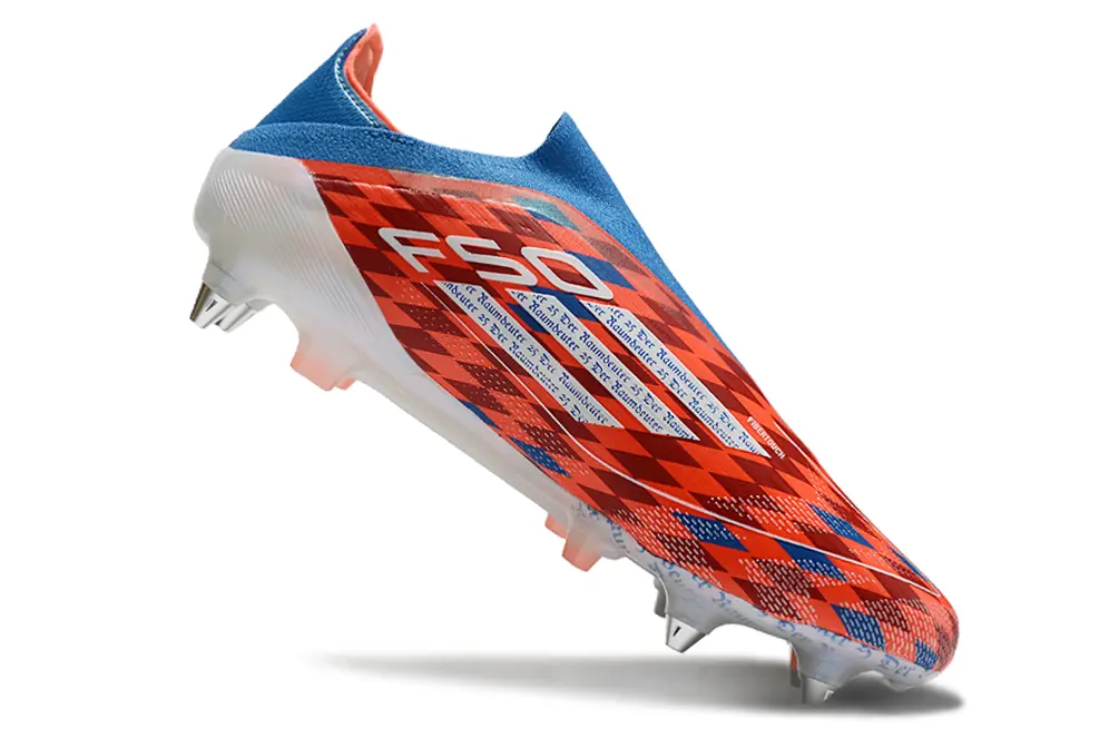 Thomas Müller x Adidas F50 Elite Laceless SG - Red/Electric Blue/Graphite Gray