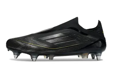 Adidas F50 Elite Laceless SG - Black/Metallic Gold/Crystal Clear