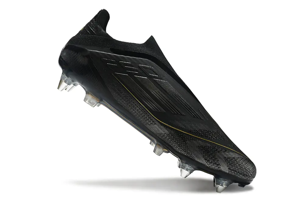 Adidas F50 Elite Laceless SG - Black/Metallic Gold/Crystal Clear