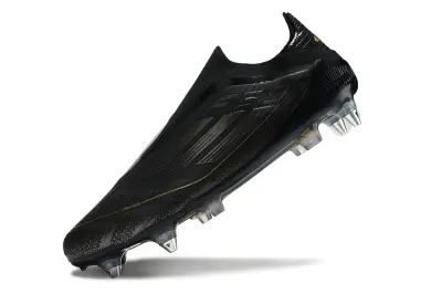 Adidas F50 Elite Laceless SG - Black/Metallic Gold/Crystal Clear