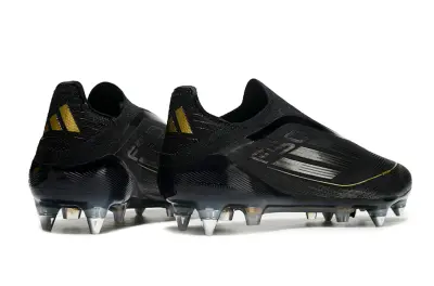 Adidas F50 Elite Laceless SG - Black/Metallic Gold/Crystal Clear