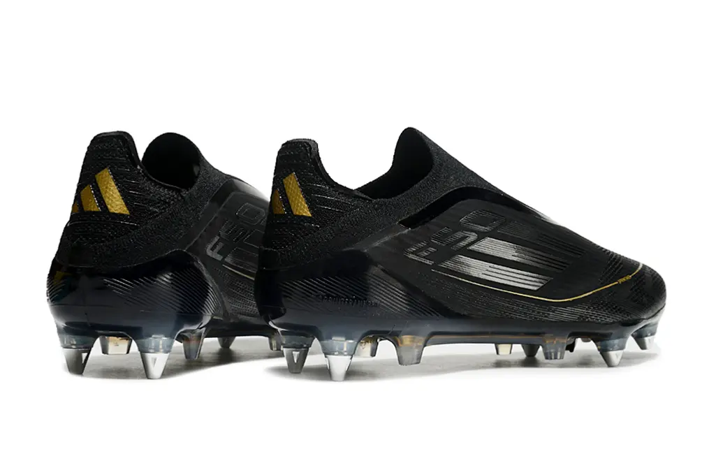 Adidas F50 Elite Laceless SG - Black/Metallic Gold/Crystal Clear