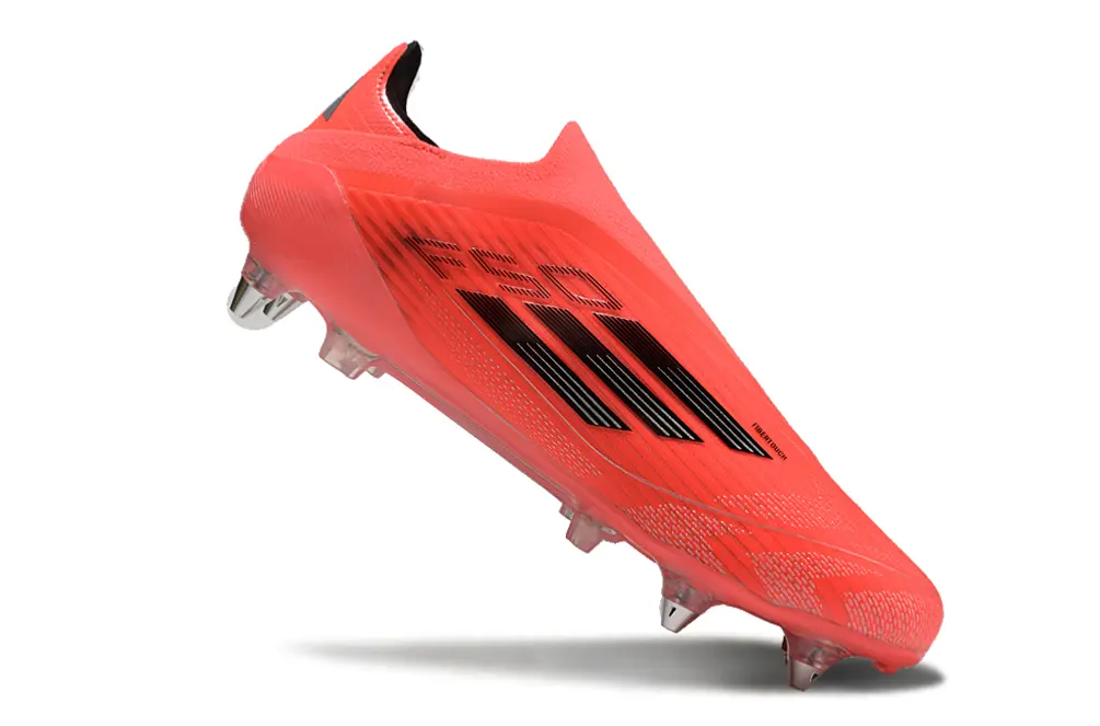 Adidas F50 Elite Laceless SG - Coral/Flame Red/Black