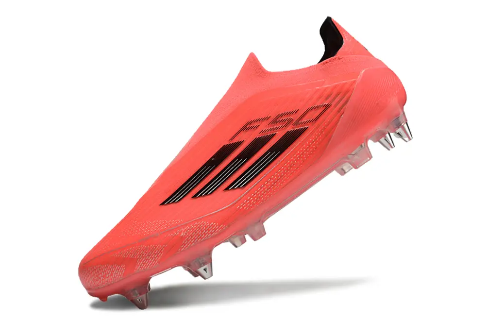 Adidas F50 Elite Laceless SG - Coral/Flame Red/Black