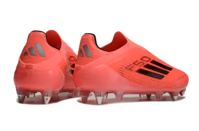 Adidas F50 Elite Laceless SG - Coral/Flame Red/Black