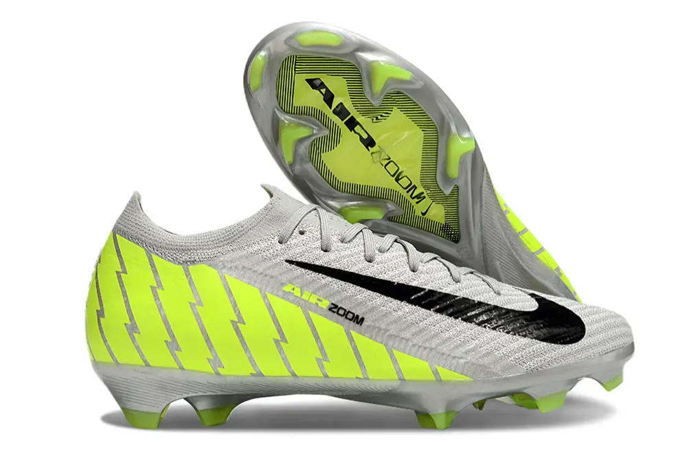 Nike Air Zoom Mercurial Vapor 16 Elite FG - Gray/Electric Yellow/Sleek Black