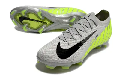 Nike Air Zoom Mercurial Vapor 16 Elite FG - Gray/Electric Yellow/Sleek Black