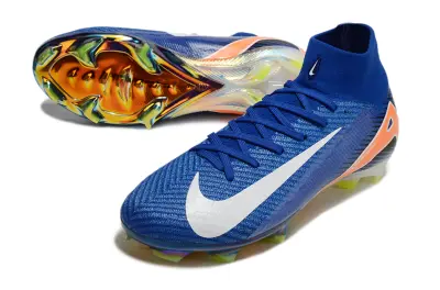 Nike Air Zoom Mercurial Superfly 10 Elite FG - Blue/Electric Blue/Fiery Orange