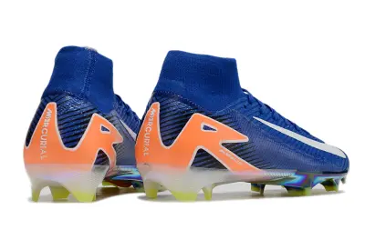 Nike Air Zoom Mercurial Superfly 10 Elite FG - Blue/Electric Blue/Fiery Orange