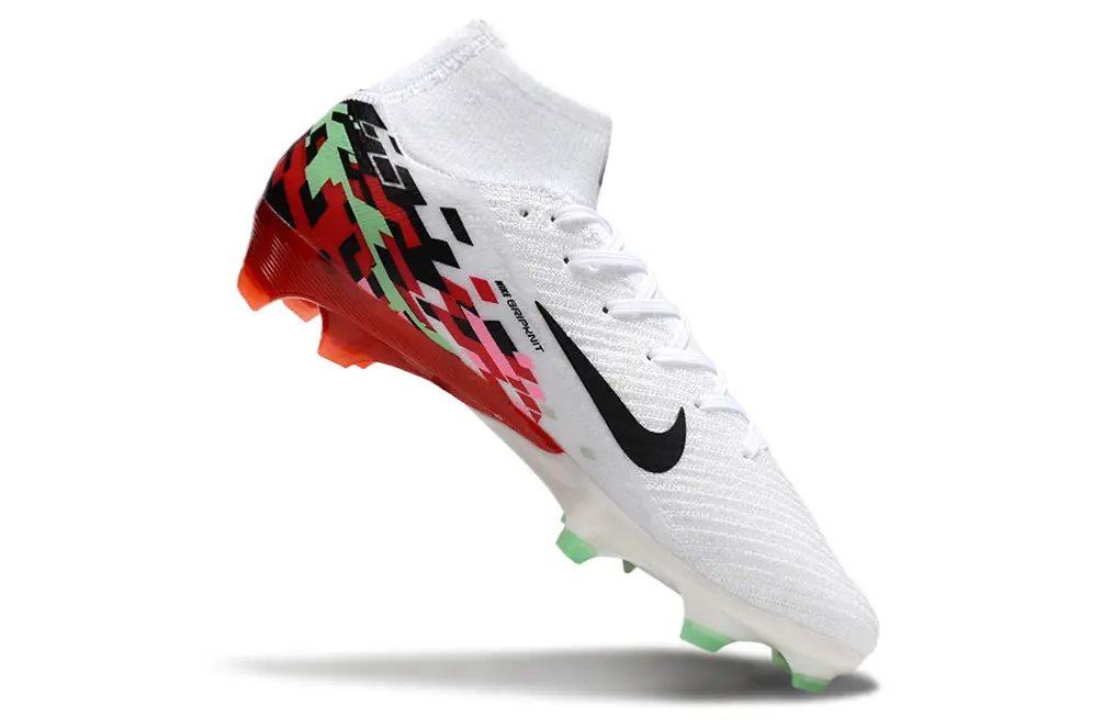 Nike Air Zoom Mercurial Superfly 10 Elite FG - White/Fiery Red/Green Glow