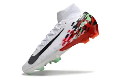 Nike Air Zoom Mercurial Superfly 10 Elite FG - White/Fiery Red/Green Glow