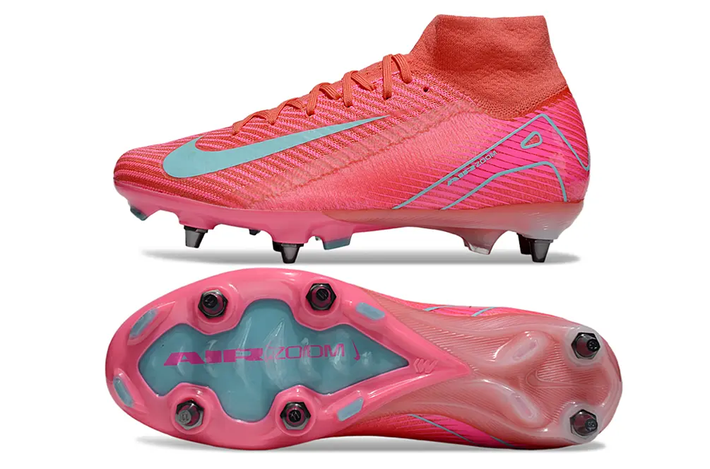Nike Air Zoom Mercurial Superfly 10 Elite SG - Pink/Aqua Pink/Coral Blaze