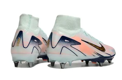 Nike Air Zoom Mercurial Superfly 10 Elite SG - White/Coral Glow/Navy Blue